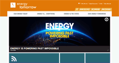 Desktop Screenshot of energytomorrow.org
